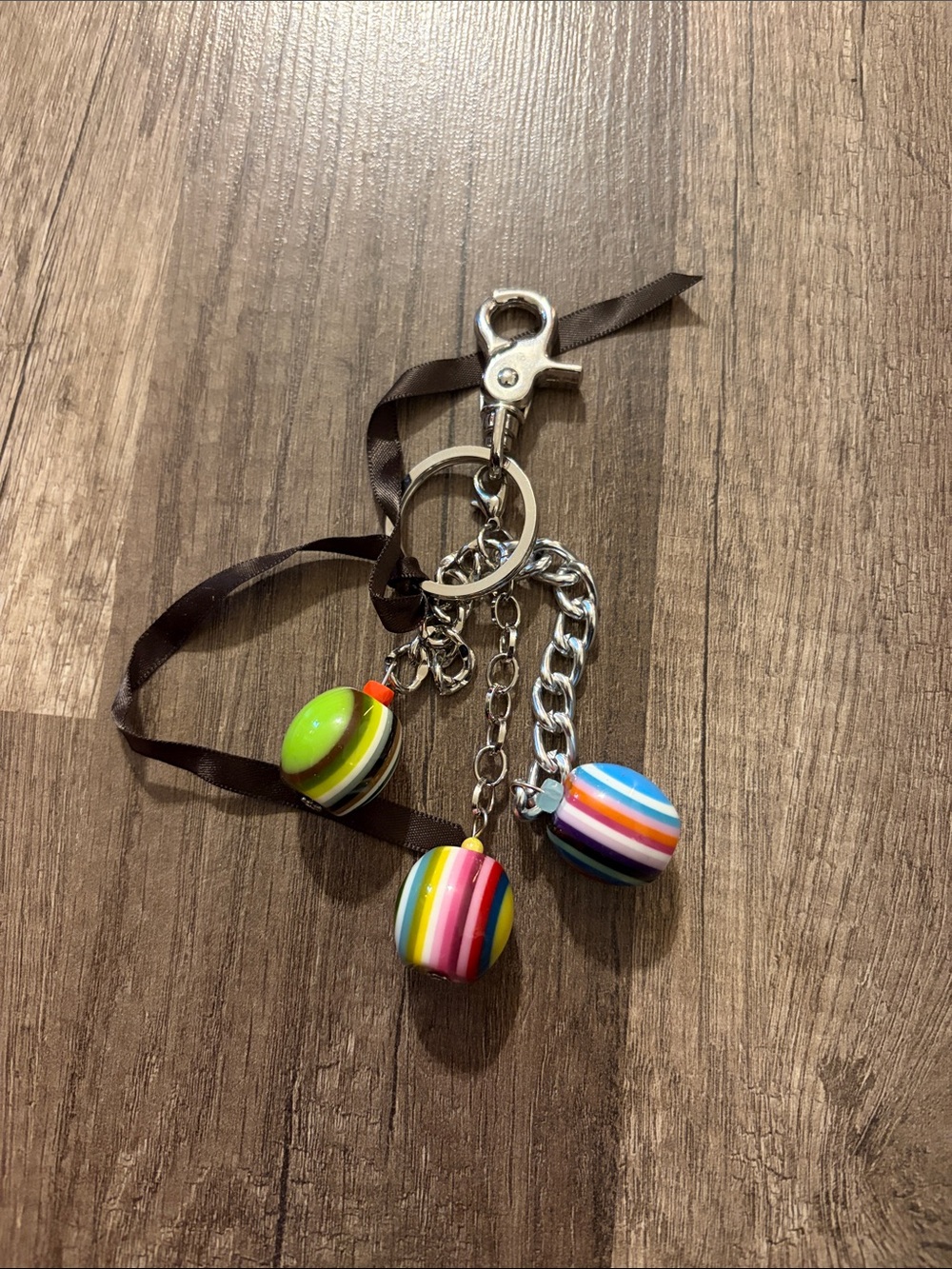 Miche Multicolor Stripe Charm Key & Card Holder
